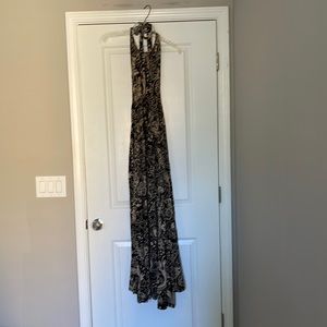 H&M halter top maxi slinky dress